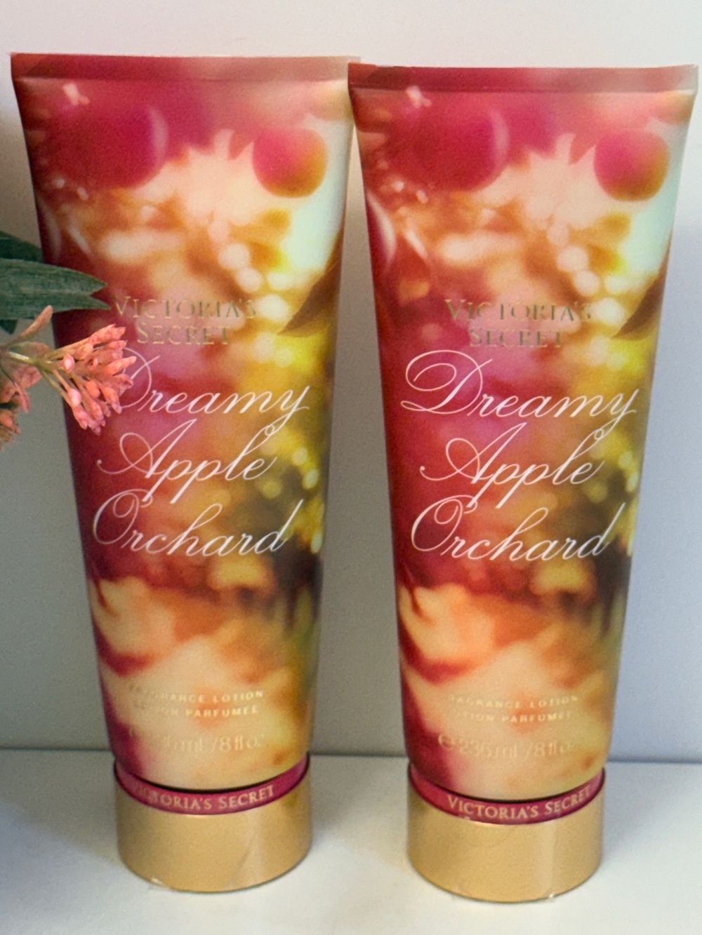 2x Victoria's Secret Dreamy Apple Orchard Lotion - 8 oz each - New & Sealed